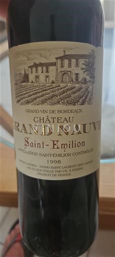 Burdeos Saint-Émilion Grand Nauve 1998