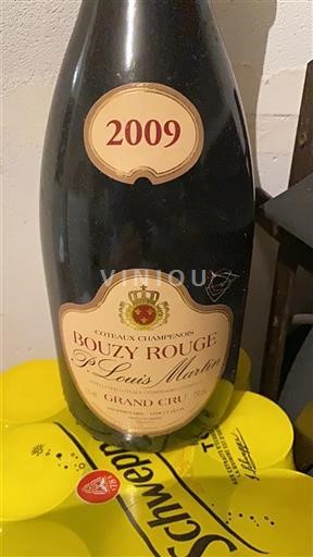 Samppanja Coteaux Champenois Grand Cru P. Louis Martin Bouzy Rouge 2009