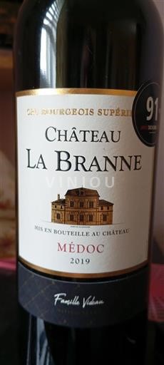 Burdeos Médoc Cru Bourgeois Supérieur Château La Branne 2019