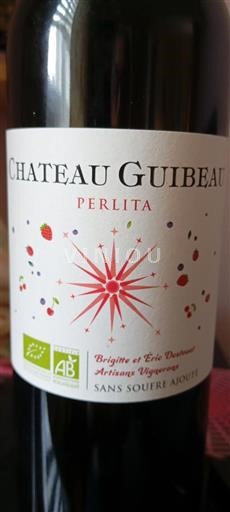 Burdeos Saint-Émilion Château Guibeau Perlita 2021