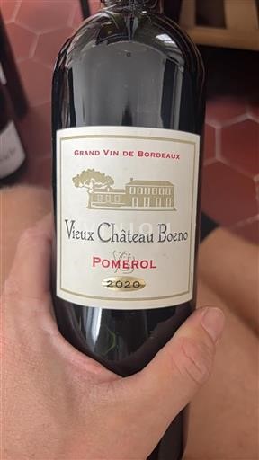 Bordeaux Pomerol Château Vieux Boeno 2020