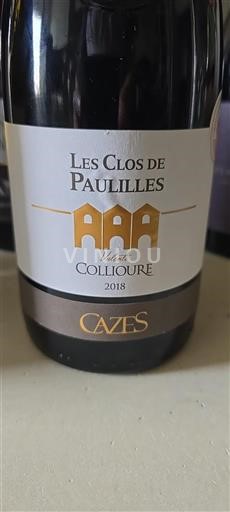 Roussillon Collioure Les Clos de Paulilles Valenti 2018