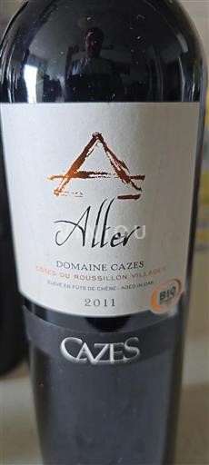 Roussillon Côtes du Roussillon Villages Domaine Cazes Alter 2011