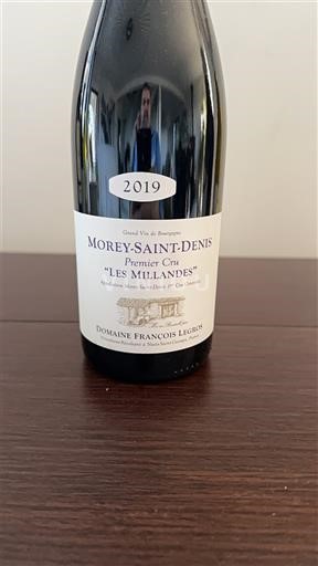 Burgundy Morey-Saint-Denis Premier Cru Domaine François Legros Les Millandes 2019