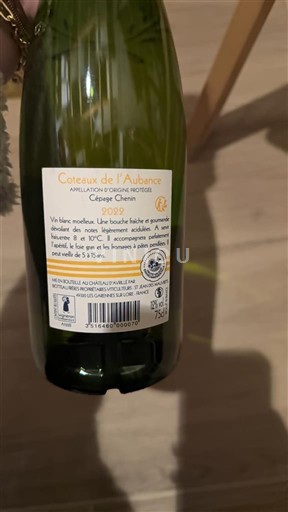 Dolina Loare Coteaux de l'Aubance Château Avrillé 2022