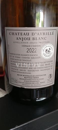Loiretal Anjou Château Avrillé 2022