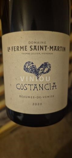 Rhône Valley Beaumes de Venise La Ferme Saint-Martin Costancia 2020