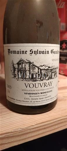 Valle del Loira Vouvray Domaine Sylvain Gaudron 2003