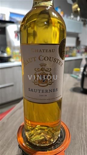 Bordeaux Sauternes Château Haut Coustet 2018