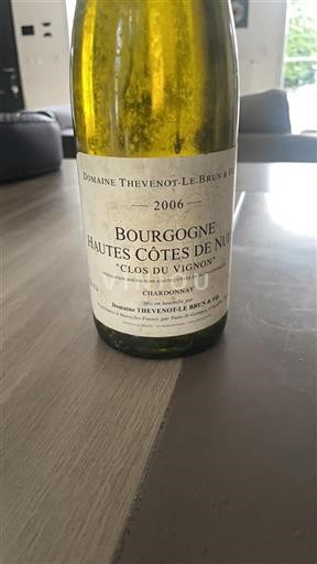 Borgonha Hautes Côtes de Nuits Domaine Thevenot-Le Brun & Fils Clos du Vignon 2006