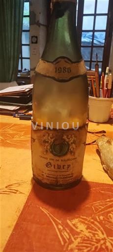 Burgundi Givry Grand Cru St. Maurice Champion 1986
