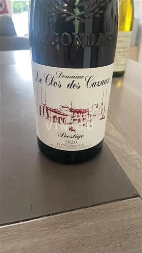 Rhône Valley Gigondas Domaine Le Clos des Cazaux Prestige 2020