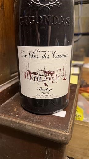 Rhône Valley Gigondas Domaine Le Clos des Cazaux Prestige 2020