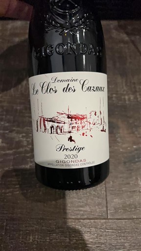 Rhône Valley Gigondas Domaine Le Clos des Cazaux Prestige 2020