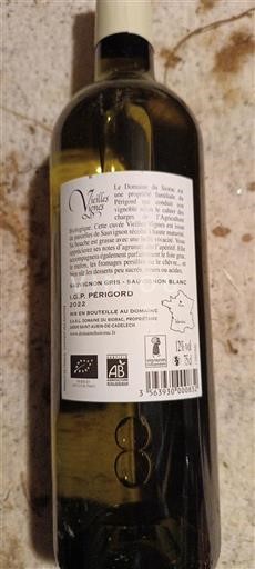 Aquitaine en Charentes Périgord Domaine Siorac Vieilles Vignes 2022
