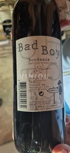 Bordeaux Jean-Luc Thunevin Bad Boy 2015