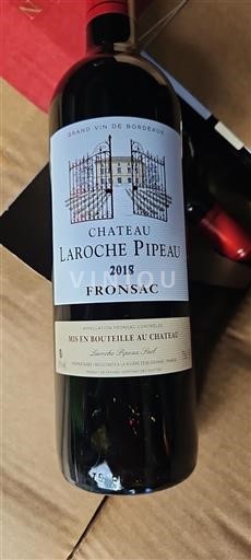Bordeaux Fronsac Château Laroche Pipeau 2018
