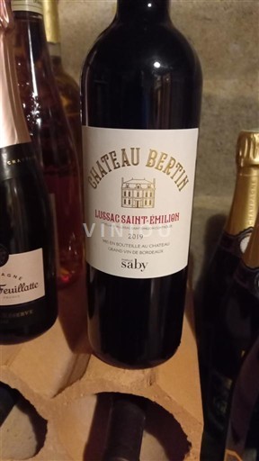 Bordeaux Lussac-saint-émilion Château Bertin 2019