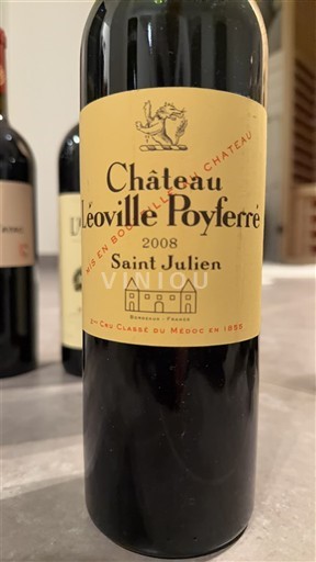 Bordeaux Saint-Julien Grand Cru Château Léoville Poyferré 2008