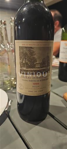 Bordeaux Pauillac Grand Cru Château Duhart-Milon 1988