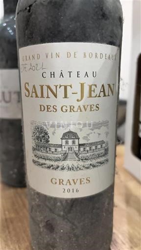 Bordéus Graves Château Saint-Jean des Graves 2016