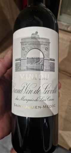 Burdeos Saint-Julien Grand Cru Clos Léoville-Las Cases Grand Vin de Léoville du Marquis de Las Cases 2003