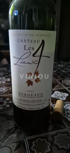 Bordeaux Château Les 4 Lieux 2020