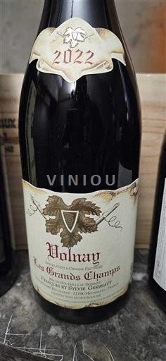 Bourgogne Volnay François et Sylvie Gerbeaud Les Grands Champs 2022