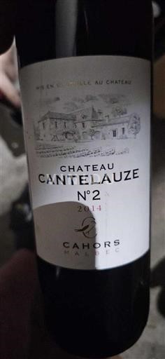 Lounais-Ranska Cahors Château Cantelauze N°2 2014