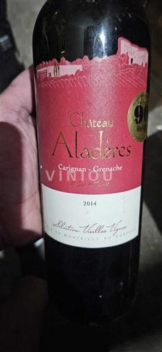 Languedoc Corbières Château Aladères Sélection Vieilles Vignes 2014
