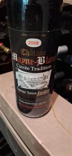 Bordeaux Lussac-saint-émilion Château Mayne-Blanc Tradition 2008