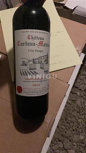 Burdeos Saint-Émilion Château Carteau Côtes Daugay 2014