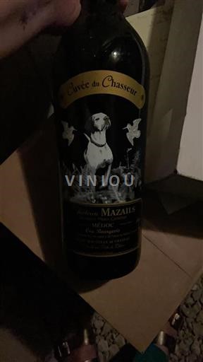 Bordéus Médoc Cru Bourgeois Château Mazails du Chasseur Não Sazonado