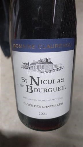 Údolí Loiry Saint-Nicolas-De-Bourgueil Domaine Claurenous des Charmilles 2021