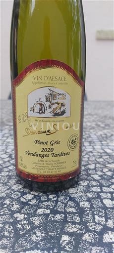 Alsace Vendanges Tardives Domaine Schirmer Vendanges Tardives 2020
