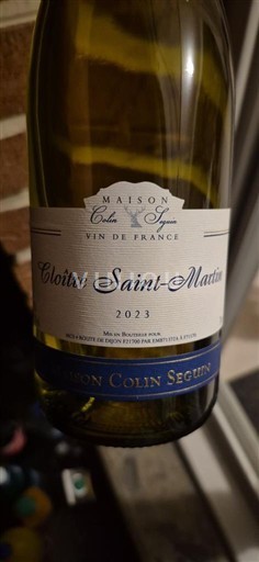 Bourgondië Bourgogne Maison Colin Seguin Cloître Saint-Martin 2023