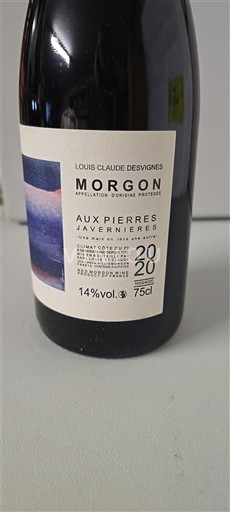 Beaujolais Morgon Louis Claude Desvignes Aux Pierres Javernieres 2020