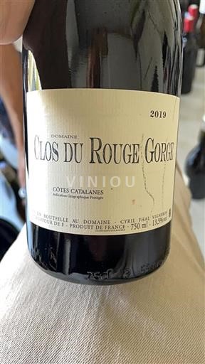 Languedoc and Roussillon Côtes Catalanes Clos du Rouge Gorge 2019