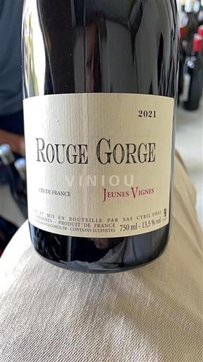 Roussillon Ikke specificeret Rouge Gorge Jeunes Vignes 2021