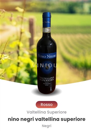 Lombardía Valtellina Superiore Nino Negri 2020