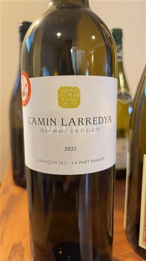 Zuidwest-Frankrijk Jurançon Camin Larredya La Part Davant 2022