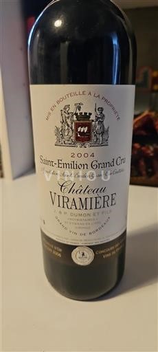 Bordeaux Saint-Émilion Grand Cru Grand Cru Château Viramière 2004