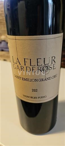 Burdeos Saint-Émilion Grand Cru La Fleur Garderose 2012