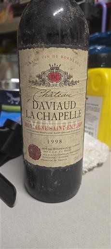 Bordéus Montagne-saint-émilion Château Daviaud La Chapelle 1998