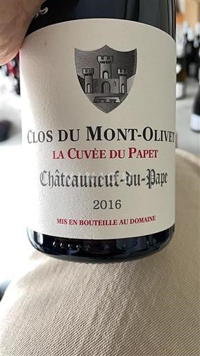Rhônen laakso Châteauneuf-du-Pape Clos du Mont-Olivet La du Papet 2016