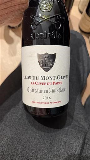 Vale do Ródano Châteauneuf-du-Pape Clos du Mont-Olivet La du Papet 2016