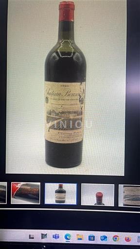 Burdeos Saint-Émilion Premier Cru Château Beauséjour 1929