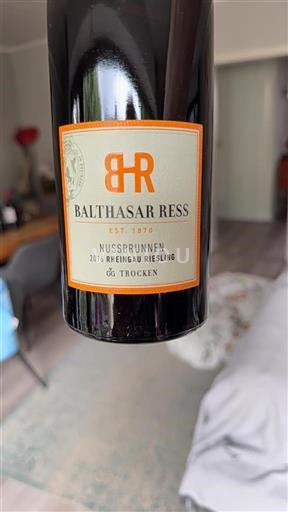 Rheingau Ospecificerad Grosses Gewächs Balthasar Ress Nussbrunnen 2016