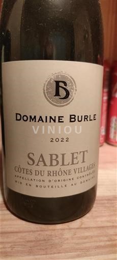 Vallée du Rhône Côtes-du-rhône-villages Domaine Burle 2022