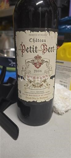 Bordeaux Saint-Émilion Grand Cru Château Petit Bert 2006
